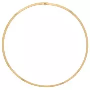 Gargantilla de torsión rígida plana de 14 cm - Acero inoxidable 304L Oro x1
