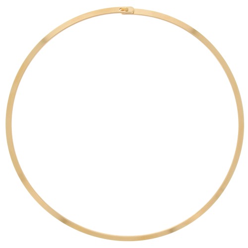 Gargantilla de torsión rígida plana 15 cm - Acero inoxidable 304L Dorado x1