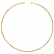 Gargantilla de torsión rígida plana 15 cm - Acero inoxidable 304L Dorado x1