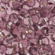 Mini-gotas Miyuki 2.8 mm DP28-0012 - Silver Lined Smoky Amethyst x8g