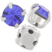 Chatón monté 4 mm Sapphire x10|raw }}