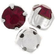 Chatón monté 4 mm Siam x10|raw }}