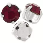 Chatón monté 4 mm Siam x10