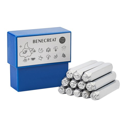 Juego de punzones 6 mm - Diseño Nature x12