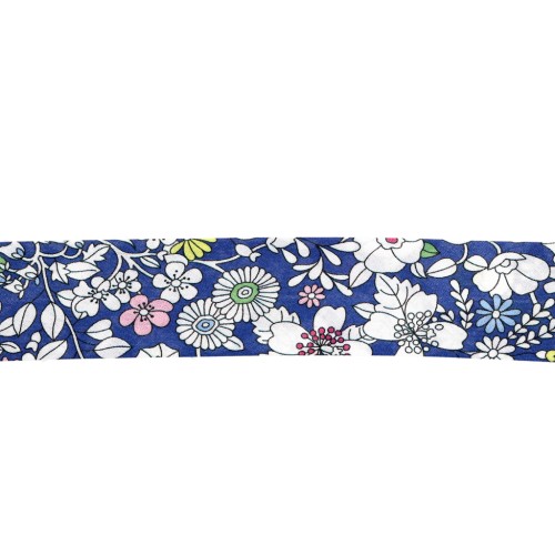 Cinta cortada al bies Liberty June's Meadow Blue x 1m
