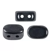 Cuentas de vidrio Lipsi® de Puca® 4x6 mm - Jet Hematite x10g