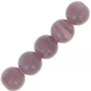 Cuenta acrílico imitación piedra 6 mm Morado Opal x10