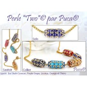 Cuentas de vidrio Lipsi® de Puca® 4x6 mm - Full Dorado x10g