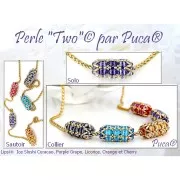 Cuentas de vidrio Lipsi® de Puca® 4x6 mm - Full Dorado x10g