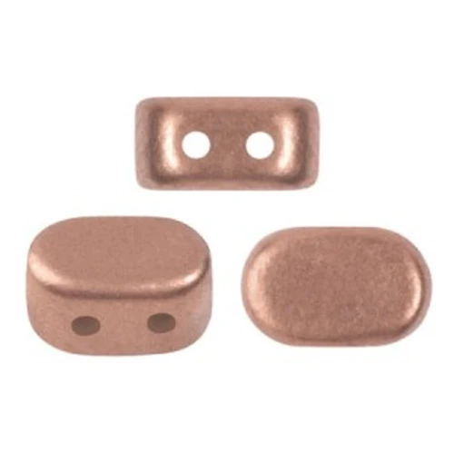 Cuentas de vidrio Lipsi® de Puca® 4x6 mm - Cobre claro mate x10g