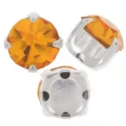 Chatón monté 4 mm Topaz x10