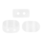 Cuentas de vidrio Lipsi® de Puca® 4x6 mm - Crystal Mat x10g