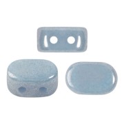 Cuentas de vidrio Lipsi® de Puca® 4x6 mm - Azul opaco aspecto cerámica x10g