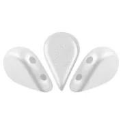 Cuentas de vidrio Amos® by Puca® 5x8 mm - Pastel White x10g