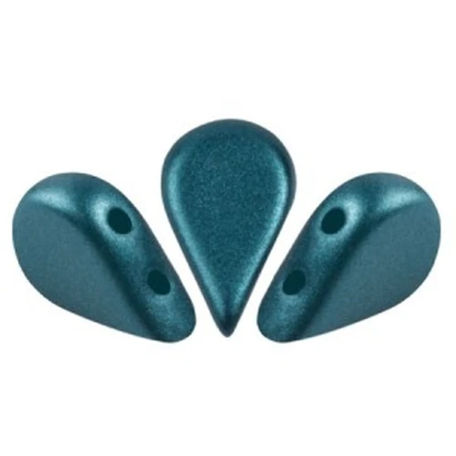 Cuentas de vidrio Amos® by Puca® 5x8 mm - Pastel Petrol x10g