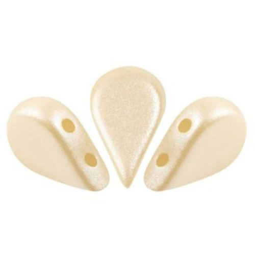 Cuentas de vidrio Amos® by Puca® 5x8 mm - Crema Pastel x10g