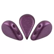 Cuentas de vidrio Amos® by Puca® 5x8 mm - Burdeos pastel x10g