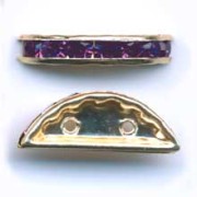 Rondel Media Luna 20x9 mm dorado Amethyst x1|raw }}