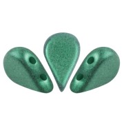 Cuentas de vidrio Amos® by Puca® 5x8 mm - Green Forest Metallic Mat x10g