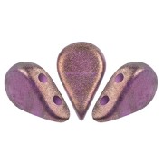 Cuentas de vidrio Amos® by Puca® 5x8 mm - Halo Amethyst x10g
