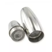 Cierre magnético para cordón 4 mm Acero inoxidable x1