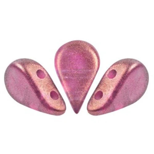 Cuentas de vidrio Amos® by Puca® 5x8 mm - Halo Fucsia x10g