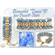 Cuentas de vidrio Amos® by Puca® 5x8 mm - Halo Fucsia x10g