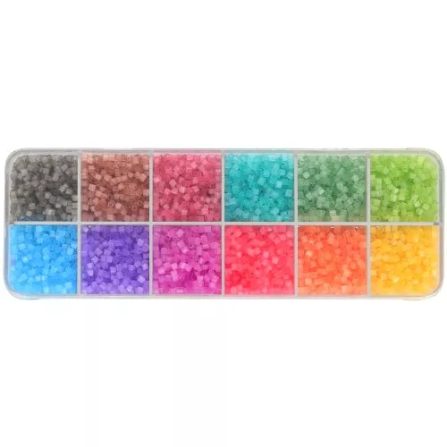 Surtido de cuentas de Rocalla Solgel Preciosa Ornela 9/0 2,5 mm Colores 2x x200g