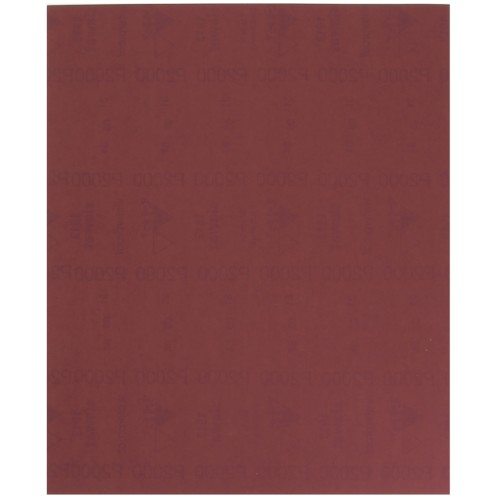 Papel impermeable Emeri SIA Abrasives 280x230 mm - P2000 - Rojo x1