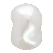 Cuentas barrocas irregulares 16x14 mm imitación perla de agua dulce - Blanco nacarado x4