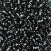 Cuentas de Rocalla Preciosa 11/0 2 mm - Black Diamond Silver Lined x20 g