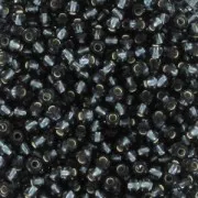 Cuentas de Rocalla Preciosa 11/0 2 mm - Black Diamond Silver Lined x20 g