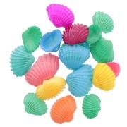 Colgantes de concha teñida de 14 a 20 mm - Multicolor x20|raw }}