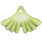 Lentejuela nacarada hoja de ginkgo 12x17 mm - Verde x1|raw }}
