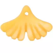 Lentejuela hoja de ginkgo 12x17 mm en nácar tintado - Sunshine Yellow x1
