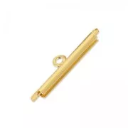 Terminal para tejido de cuentas20 mm Dorado con oro fino x1