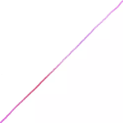Cuentas facetadas redondas 2 mm - Tie and dye - Rojo - Fucsia - Violeta x36cm