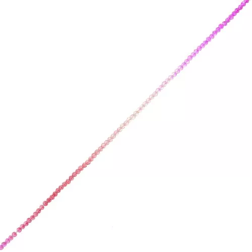 Cuentas facetadas redondas 3 mm - Tie and dye - Fucsia - Rojo - Nude x37cm