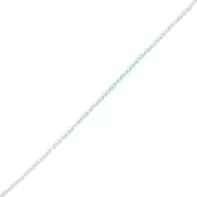 Cuentas facetadas redondas 3 mm - Tie and dye - Verde claro - Azul - Cristal x35cm