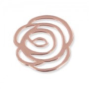 Separador flor 24 mm dorado rosa x1|raw }}