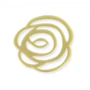 Separador flor 24 mm dorado satinado x1