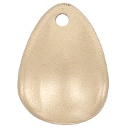 Lentejuelas de pétalos de flor curvados de 18 mm en acrílico - Dorado mate x15