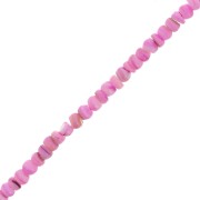 Redondeles de concha Heishi teñidos 7 mm - Rosa x37cm|raw }}