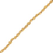 Cuentas irregulares pepitas 6 - 8 mm imitación Hematites - Dorado x40cm|raw }}