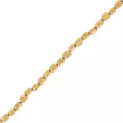 Hematites - Perles nuggets irréguliers 6 - 8 mm imitation Hématite - Golden x40cm Perles nuggets irréguliers 6 - 8 mm imitation Hématite - Golden x40cm