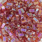 Miyuki Half Tila Beads 5x2.3x1.9mm HTL-257 - Topacio Transparente AB x10g
