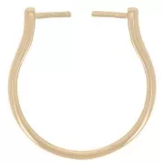 Anillo intercambiable fino - Talla 52 - chapado en oro de 3 micras x1