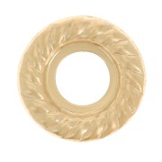 Elemento empotrado redondo para pegar en 9 mm para cabujón de 5 mm - Gold filled (oro laminado) x1|raw }}