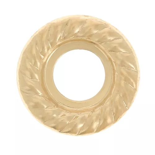 Elemento empotrado redondo para pegar en 9 mm para cabujón de 5 mm - Gold filled (oro laminado) x1
