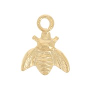 Mini abeja 7x6 mm - Gold filled (oro laminado) x1|raw }}